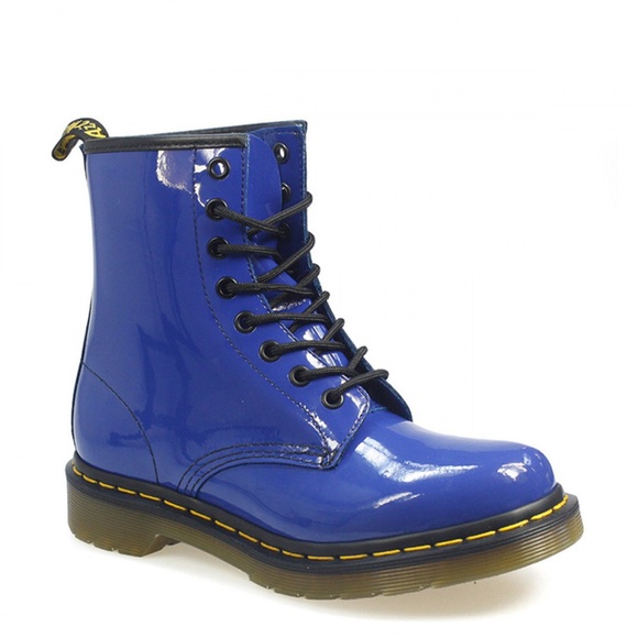 royal blue combat boots
